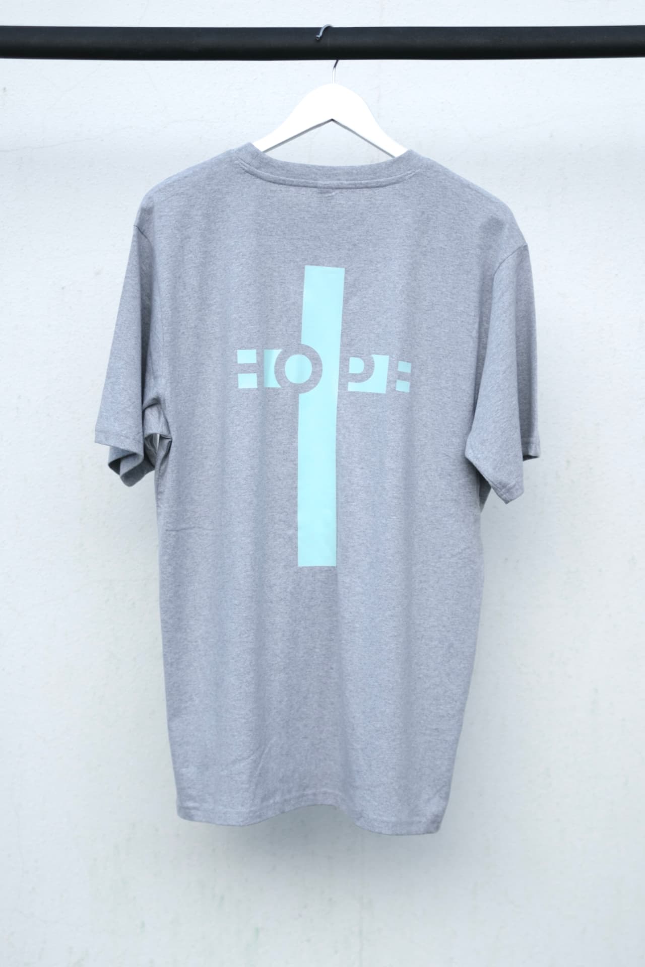 Hope Oversized Heavyweight T-Shirt Christian t-shirt, back print detail | Face of Faith faith apparel