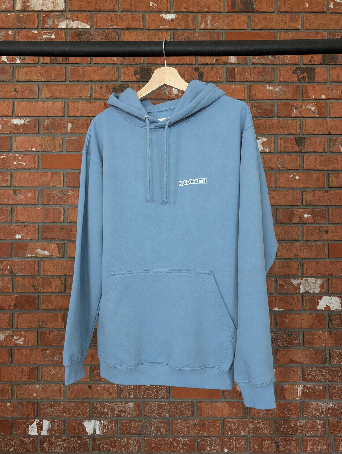 Yeshua Unisex Hoodie Christian hoodie, front print detail | Face of Faith faith apparel