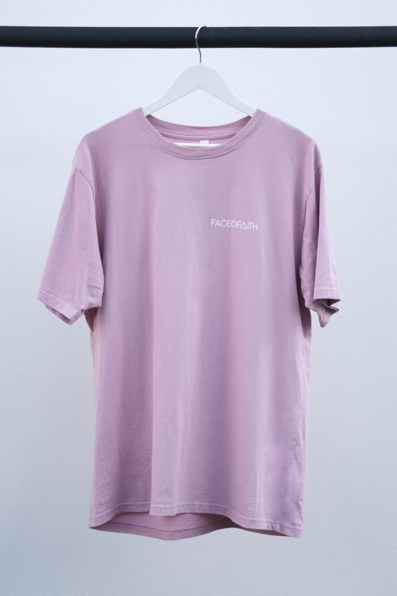 Yeshua Oversized Heavyweight T-Shirt Christian t-shirt, front print detail | Face of Faith faith apparel
