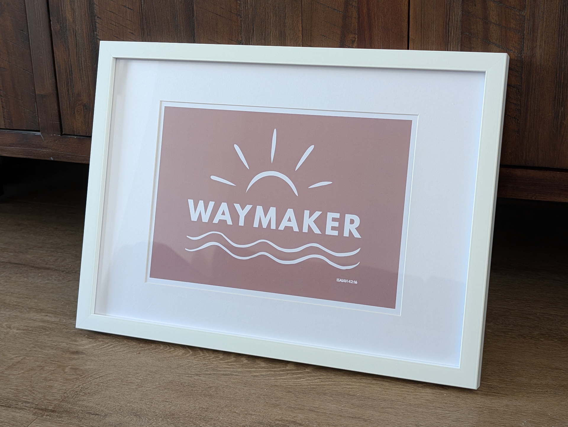 Waymaker Print Christian t-shirt, view 3 | Face of Faith faith apparel