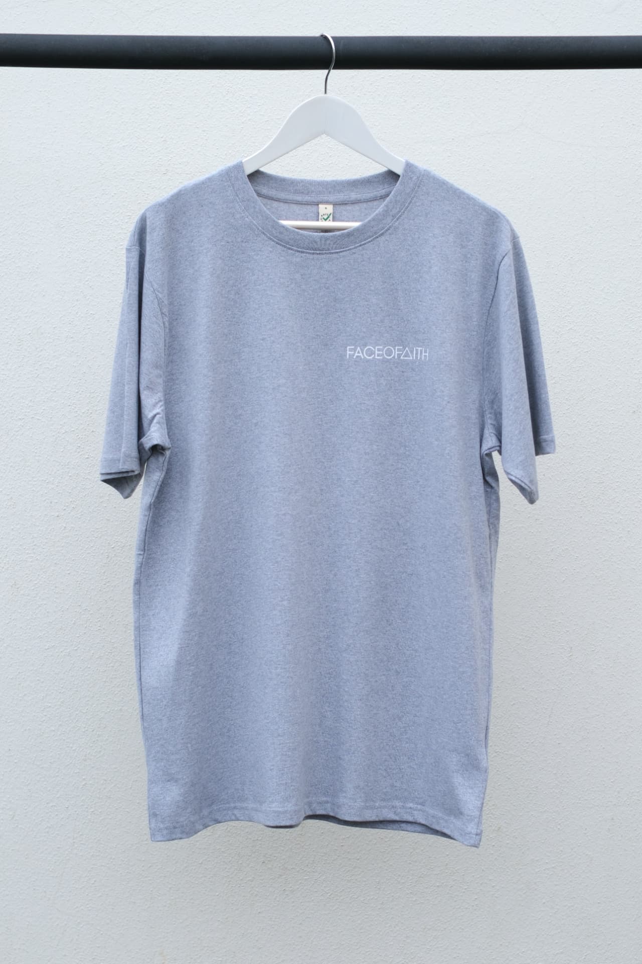 Waymaker Oversized Heavyweight Unisex T-Shirt Christian t-shirt, front print detail | Face of Faith faith apparel