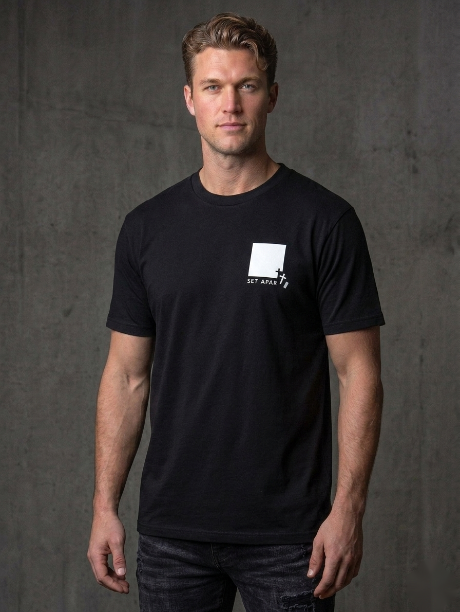 Set Apart T-Shirt Christian t-shirt, on model | Face of Faith faith apparel