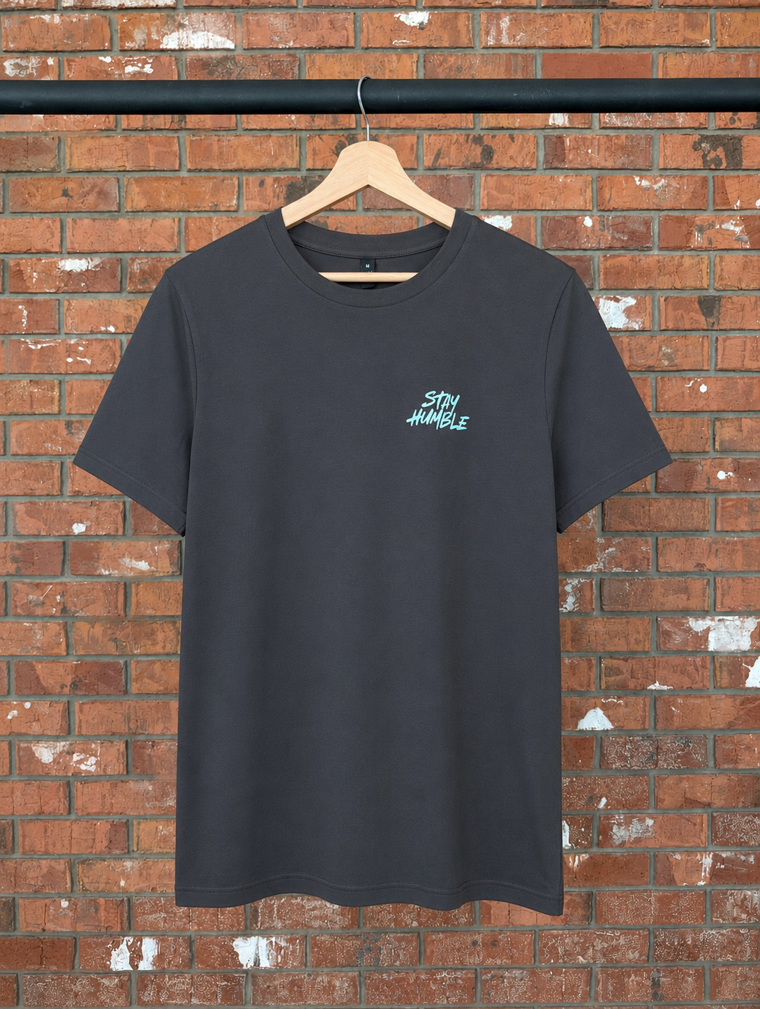 Stay Humble Unisex T-Shirt Christian t-shirt, hanger view | Face of Faith faith apparel