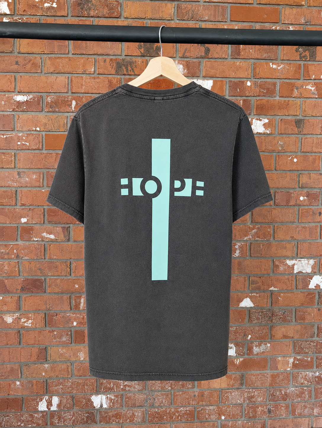 Hope T-Shirt Christian t-shirt, back print detail | Face of Faith faith apparel