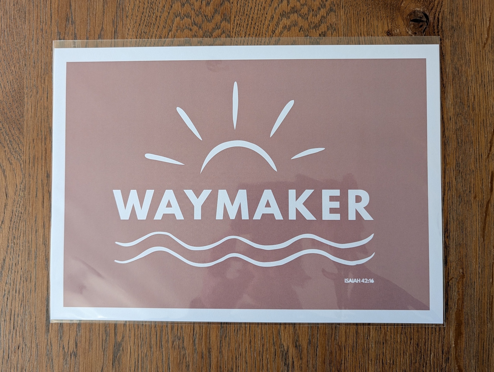 Waymaker Print Christian t-shirt, view 2 | Face of Faith faith apparel