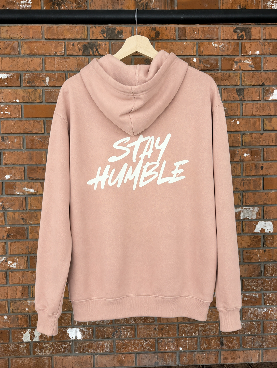 Stay Humble Hoodie Christian hoodie, back print detail | Face of Faith faith apparel