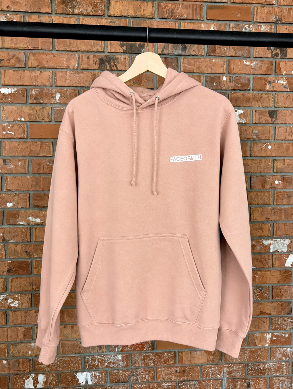 Stay Humble Hoodie Christian hoodie, front print detail | Face of Faith faith apparel