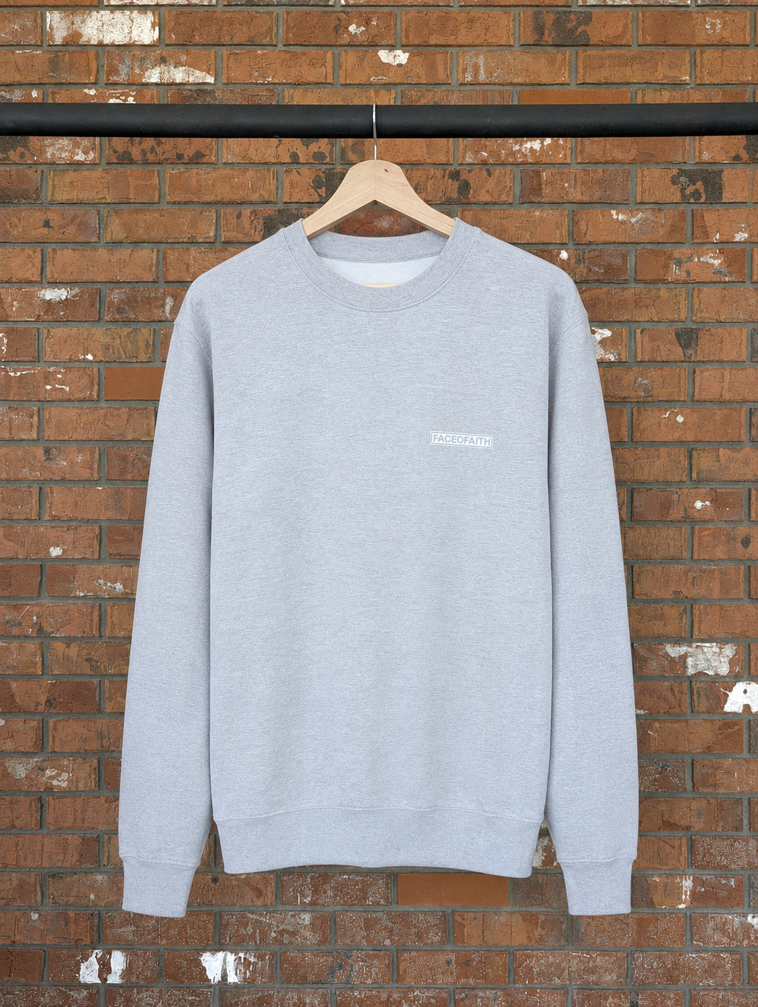 Move Mountains Unisex Jumper Christian hoodie, front print detail | Face of Faith faith apparel
