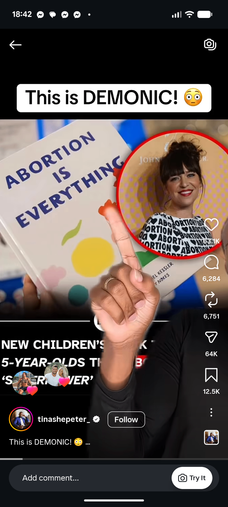 Instagram Reel, Abortion is everything....!?