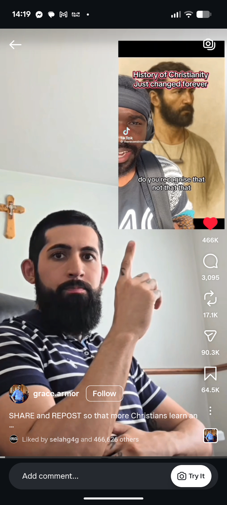 Instagram Reel, Archeological discovery