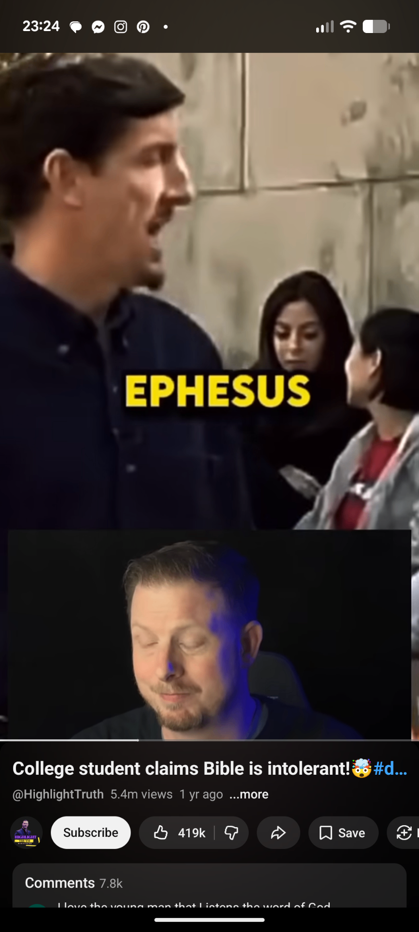 Bite Sized Snippet, The Bible is intolerant