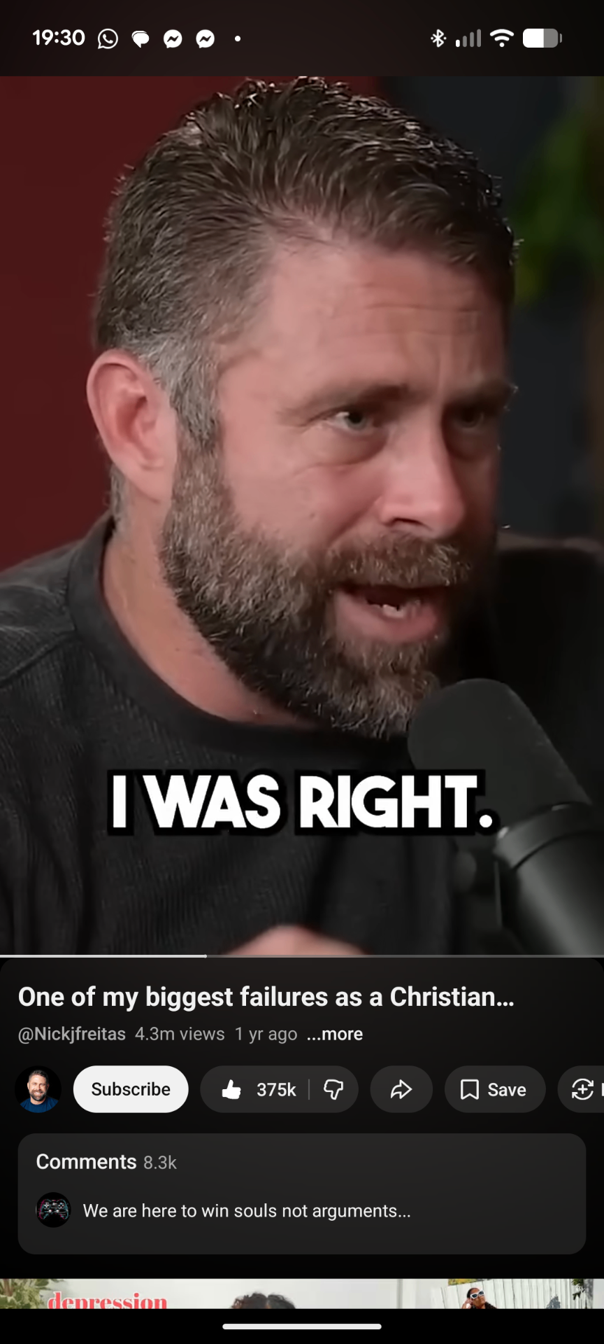 Bite Sized Snippet, Biggest failure as a Christian