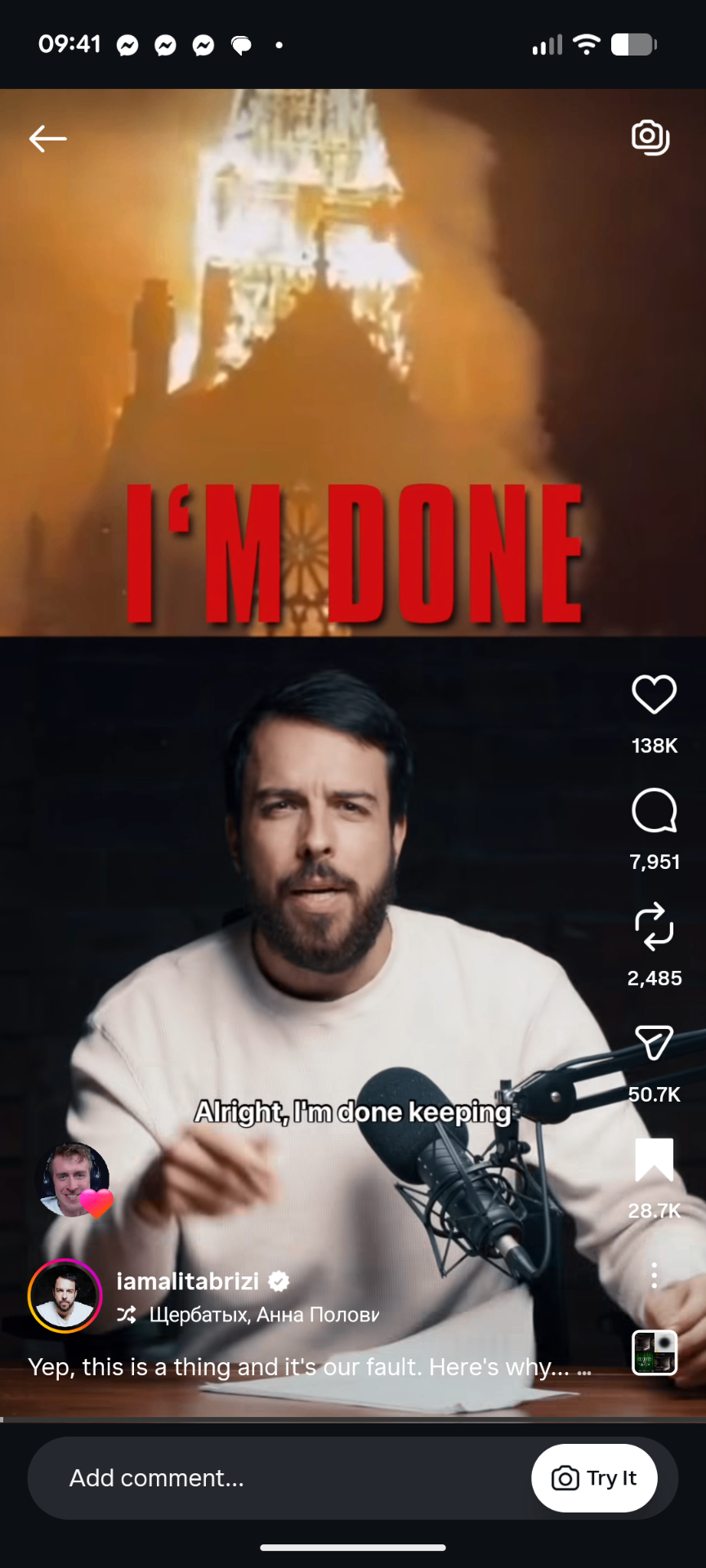 Instagram Reel, Christianity I see attack