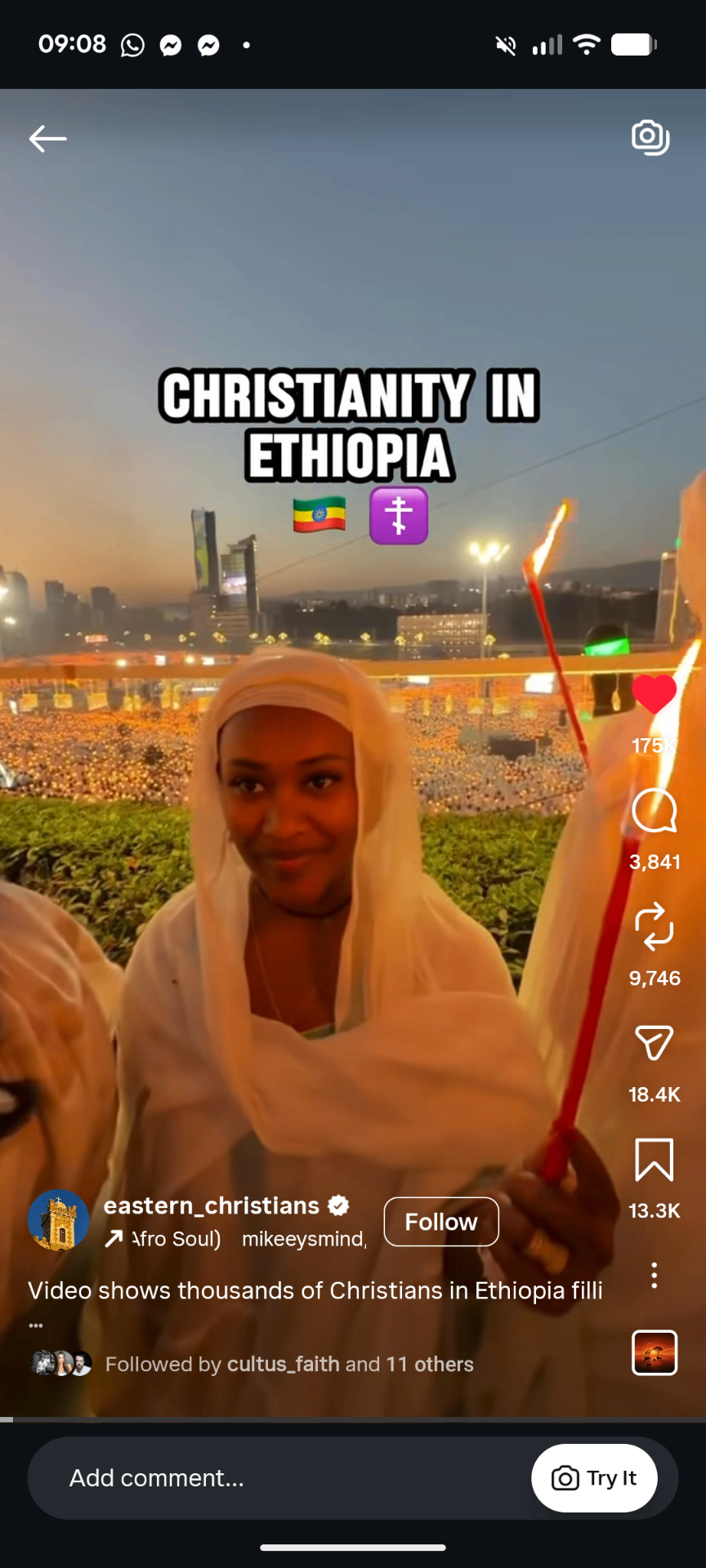 Instagram Reel, Christianity in Ethiopia