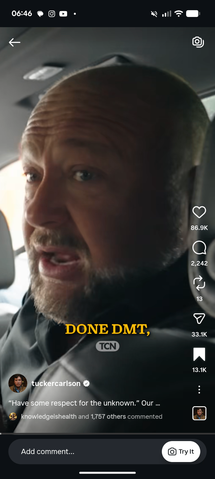 Instagram Reel, DMT