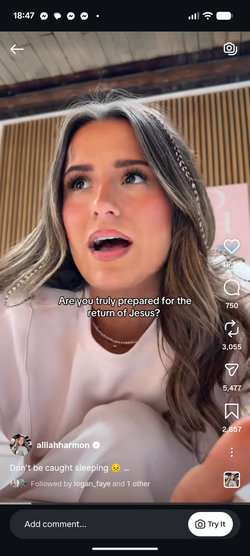 Instagram Reel, Don't get caught sleeping