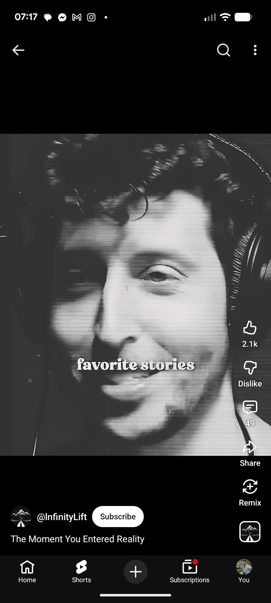 Bite Sized Snippet, The moment you entered reality