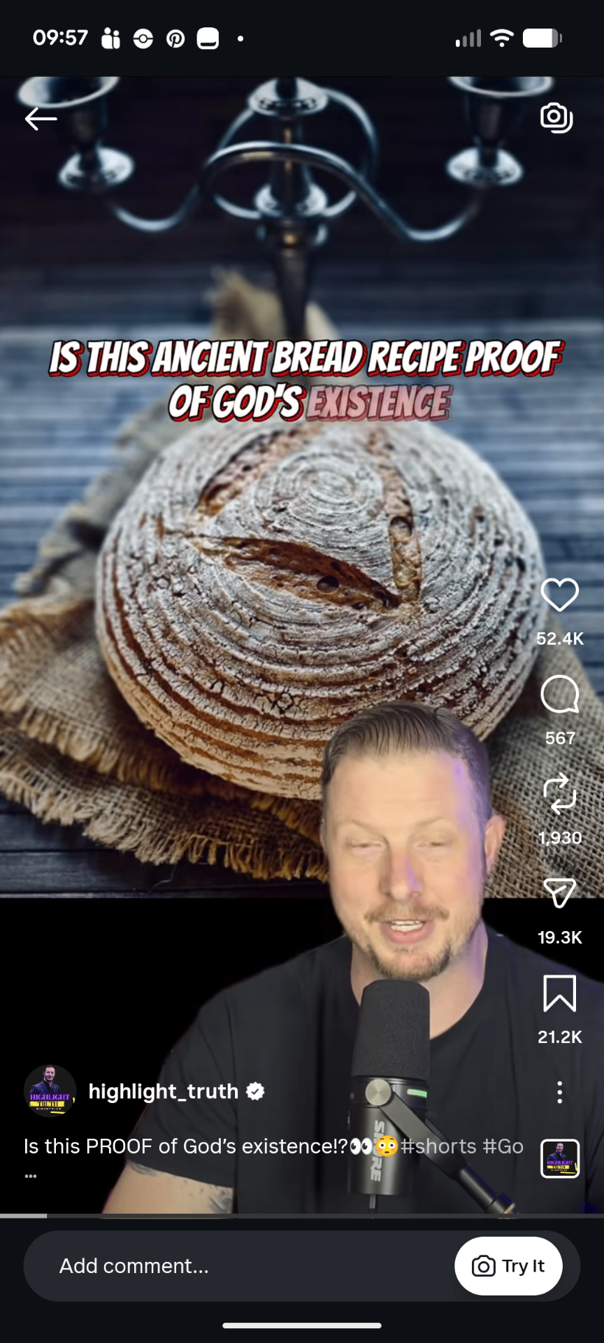 Instagram Reel, Ezekiel Bread