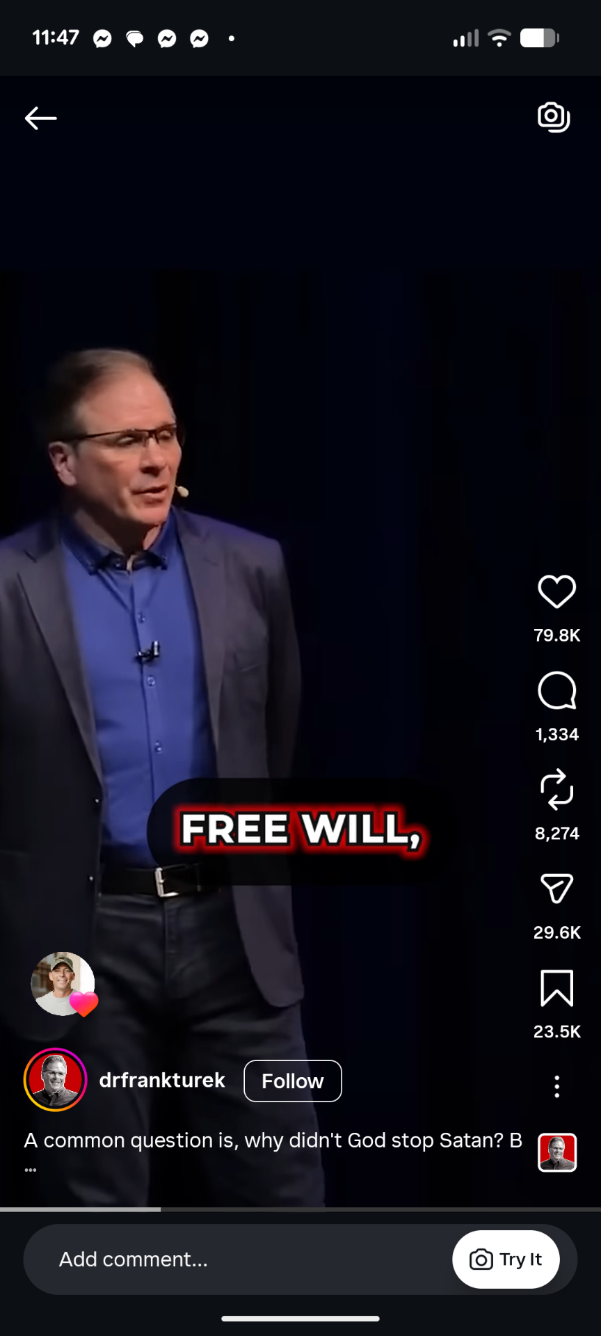 Instagram Reel, Why didn't God stop Satan?