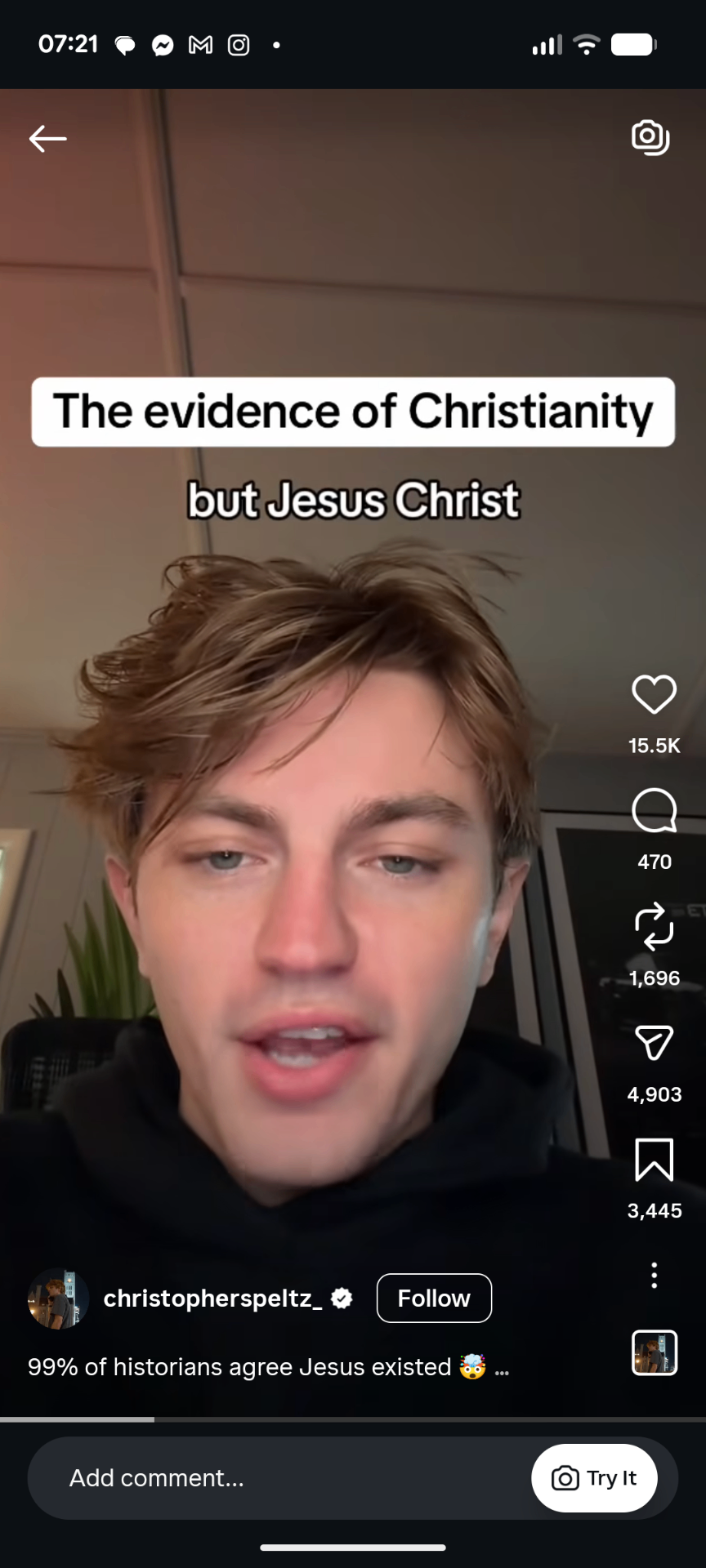 Instagram Reel, Historical evidence