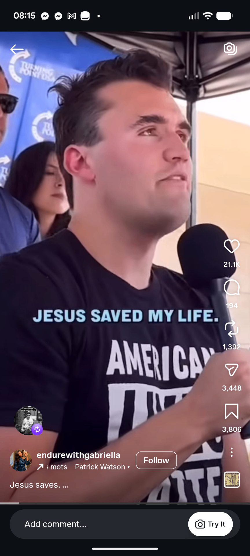 Instagram Reel, Jesus saves
