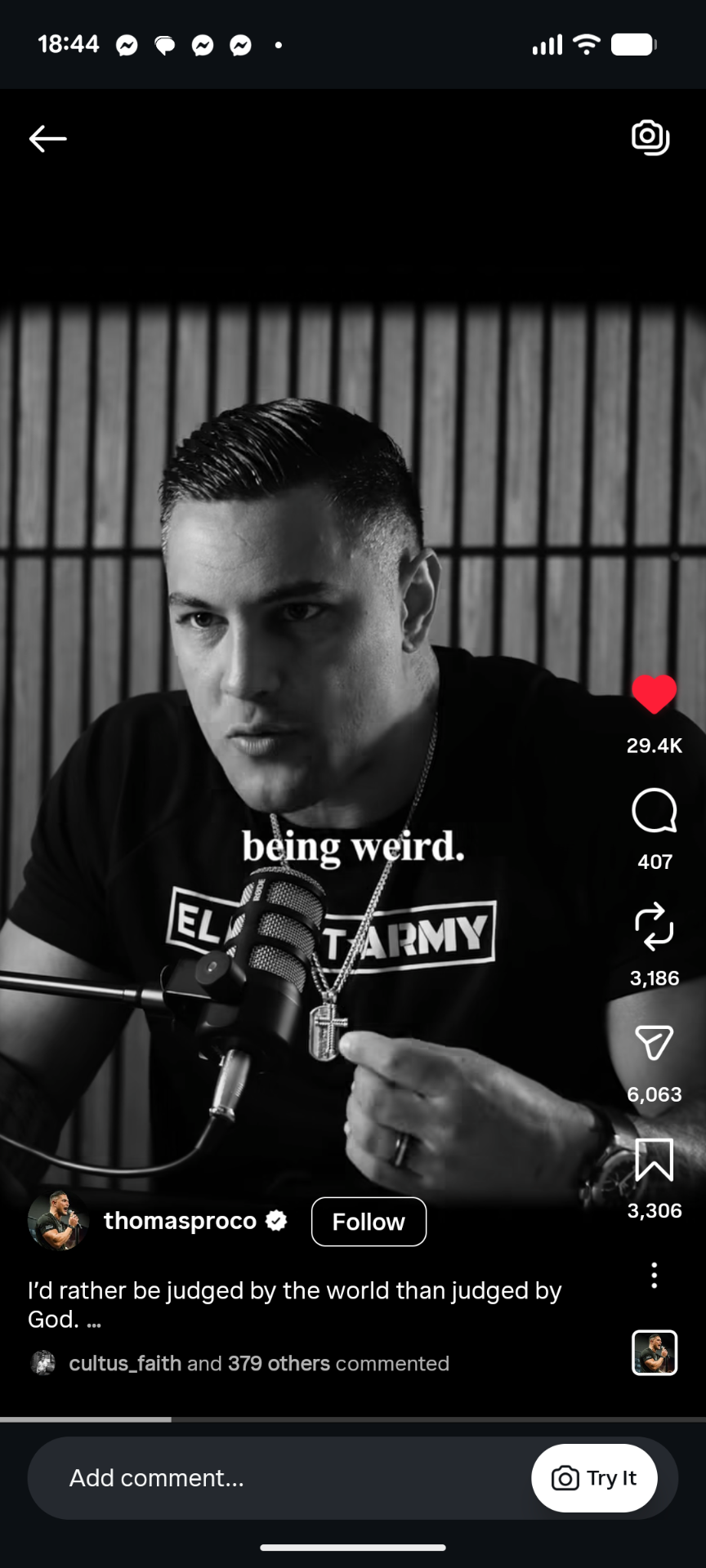 Instagram Reel, I'd rather be judged by the world