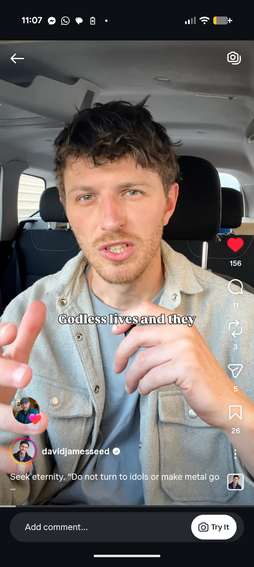Instagram Reel, Seek eternity
