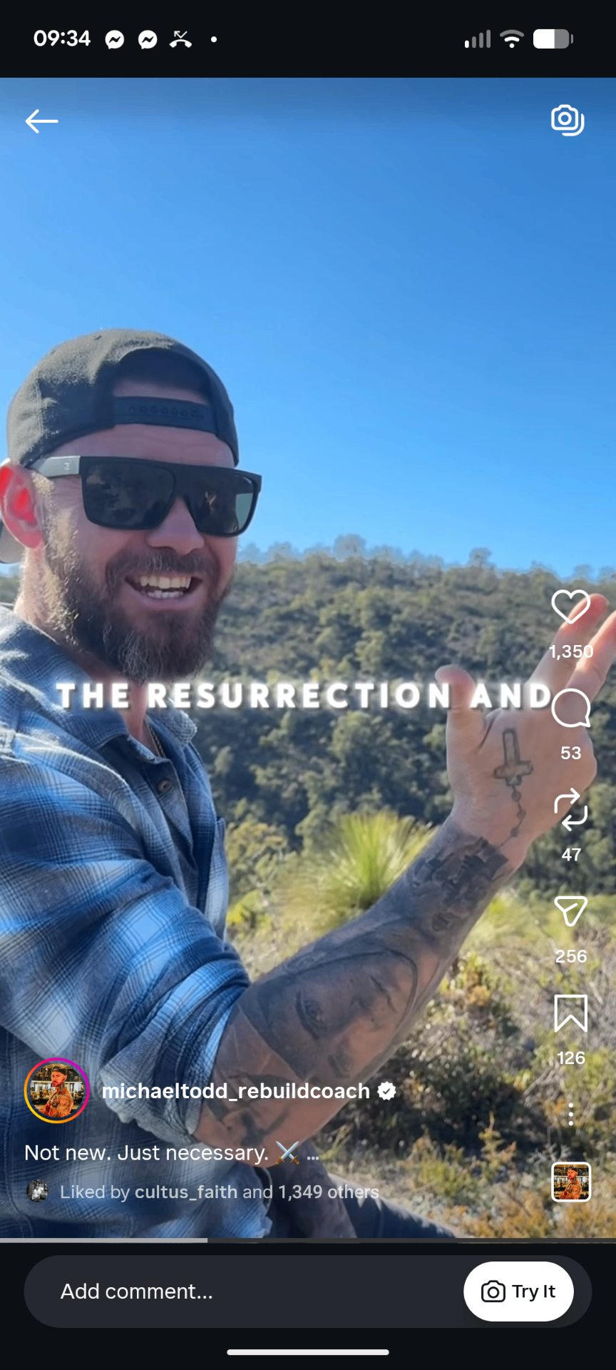 Instagram Reel, Trust the author