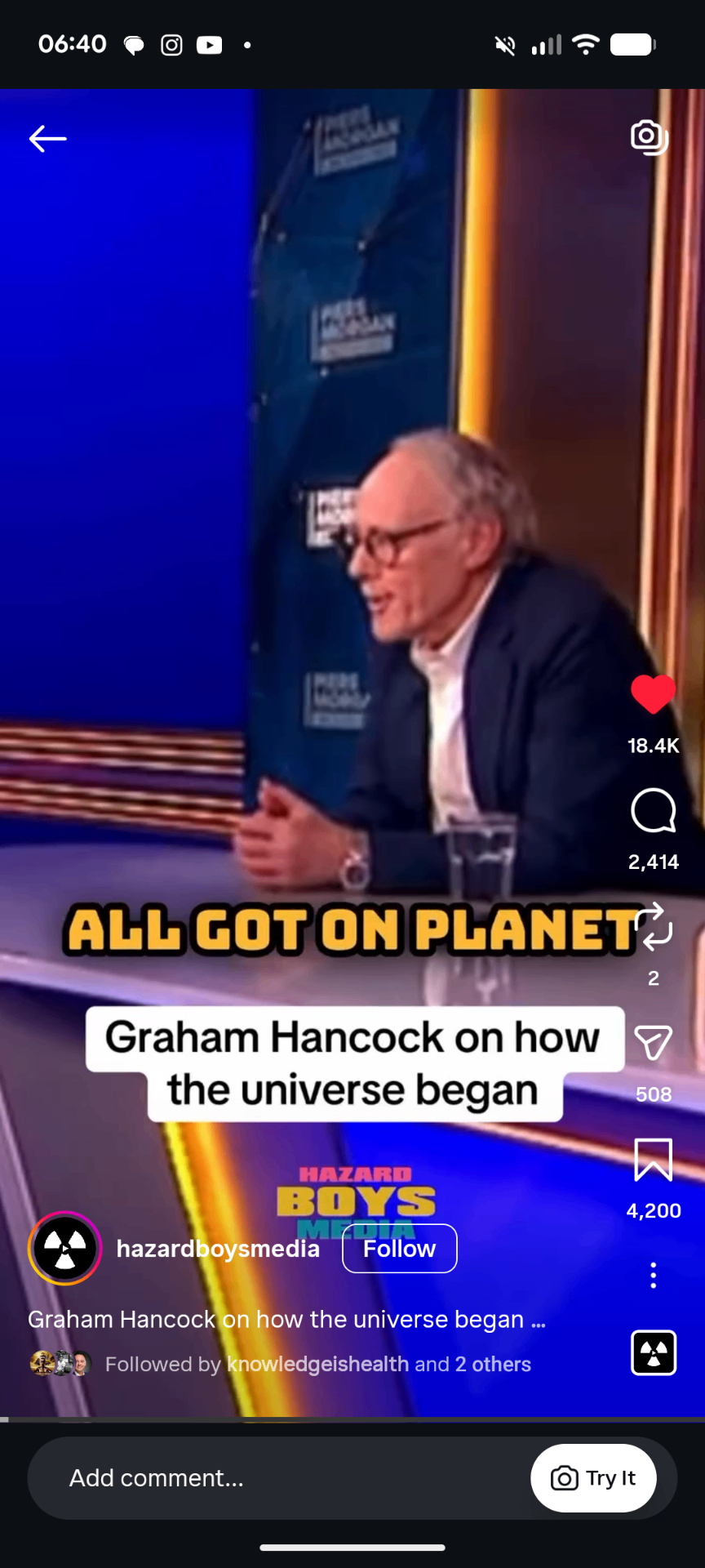 Instagram Reel, How did the universe begin