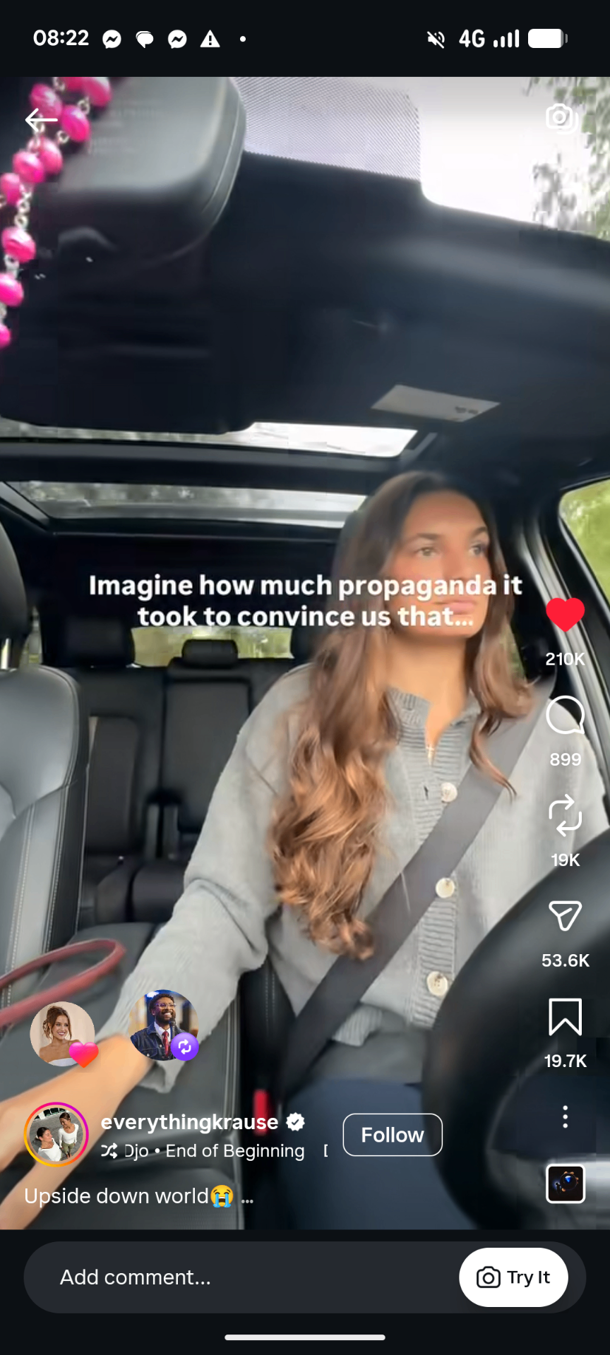 Instagram Reel, Upside down world