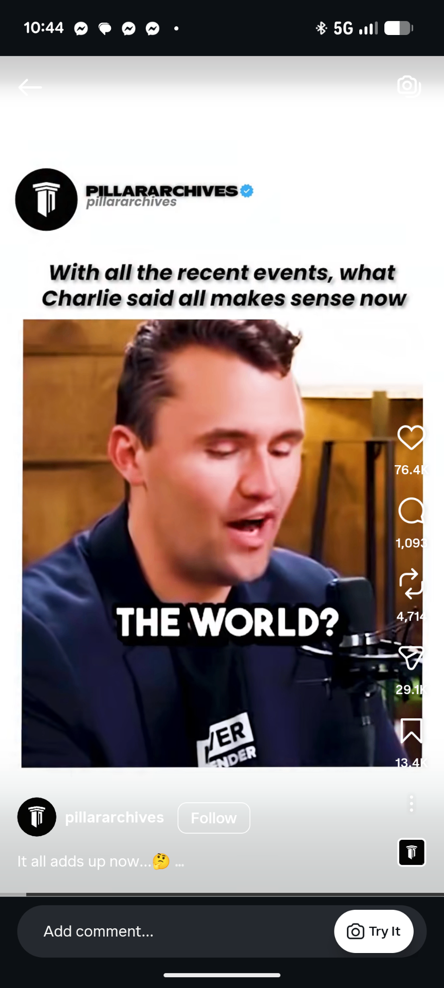 Instagram Reel, Who runs the world?
